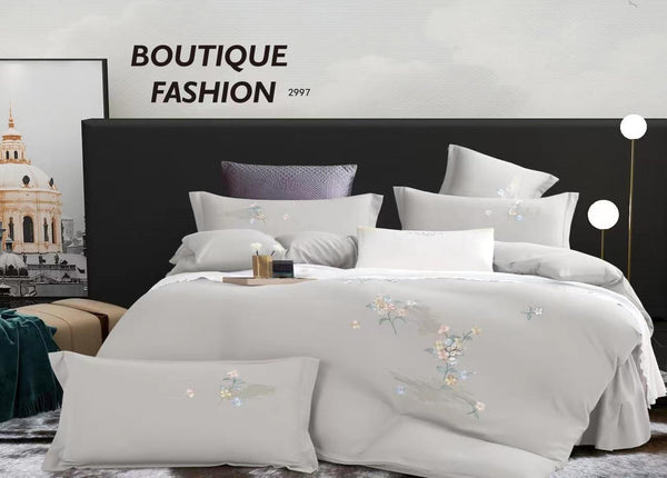 Lenjerie tip  bumbac fin cu broderie 4 piese cod:BD16