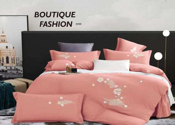 Lenjerie tip  bumbac fin cu broderie 4 piese cod:BD17