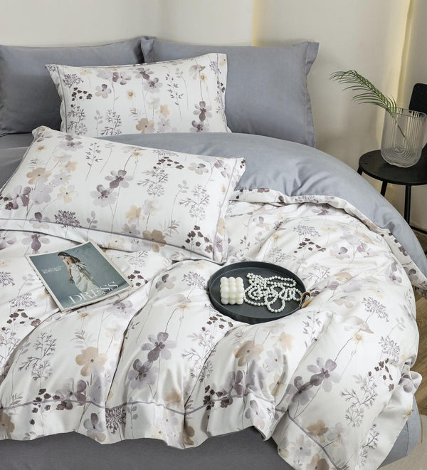 Natura în Tonuri Neutre– Set Pat 6 Piese Moale si Confortabil, Cod : LJ44