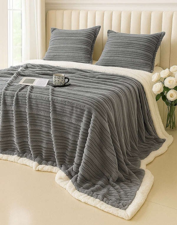 Super Moale & Groasă – Pătură Cocolino cu Fermoar+ 2 fețe de pernă, COD: PSJ203