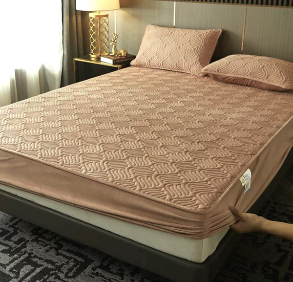 Topper 160/200 pentru saltea cu elastic, + 2 fete de perna, COD: TOPS45