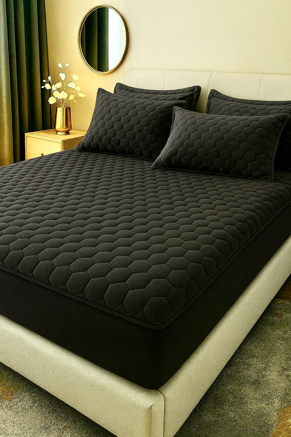 Topper 160/200 pentru saltea cu elastic, + 2 fete de perna, COD: TOPS709