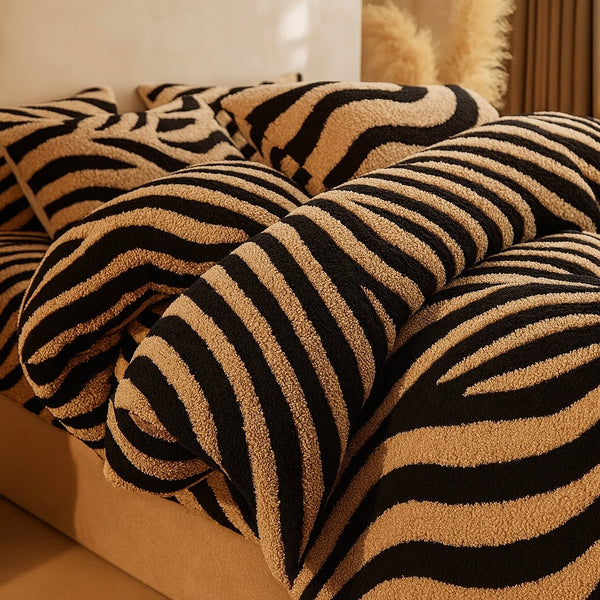 Set Cocolino Premium 4 Piese cu elastic – Textură densă, finisaj impecabil, COD: CY906