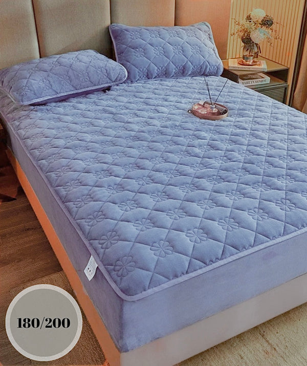 Topper 180/200 pentru saltea cu elastic, + 2 fete de perna, COD: TOS910