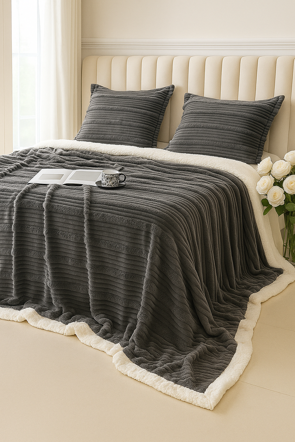 Super Moale & Groasă – Pătură Cocolino cu Fermoar+ 2 fețe de pernă, COD: PSJ206