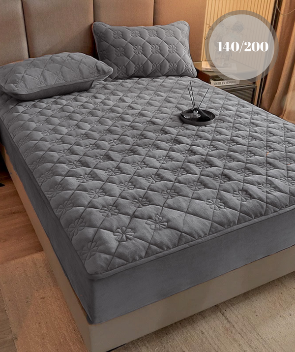 Topper 140/200 pentru saltea cu elastic, + 1  fata de perna, COD: TOPE814
