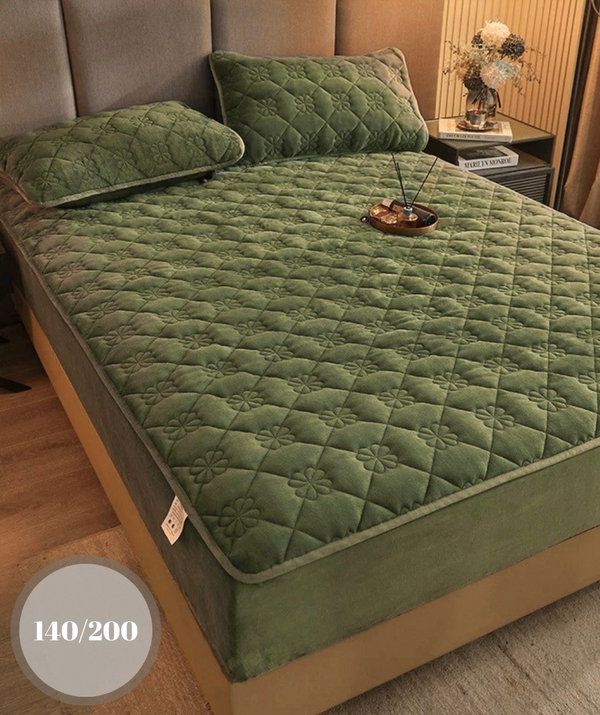 Topper 140/200 pentru saltea cu elastic, + 1  fata de perna, COD: TOPE805