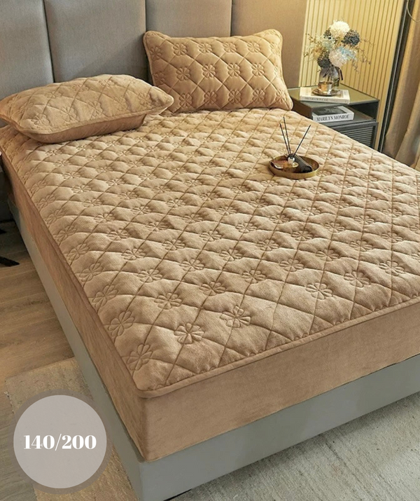 Topper 140/200 pentru saltea cu elastic, + 2 fete de perna, COD: TOPE816