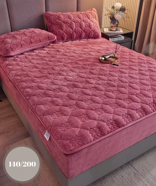 Topper 140/200 pentru saltea cu elastic, + 1  fata de perna, COD: TOPE817