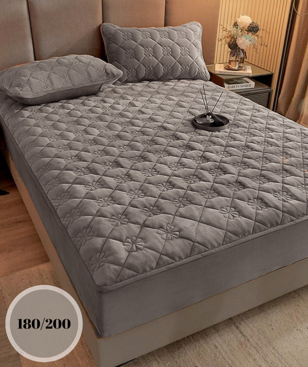 Topper 180/200 pentru saltea cu elastic, + 2 fete de perna, COD: TOS915