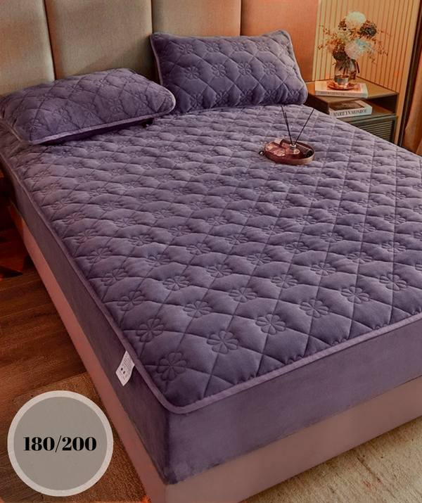 Topper 180/200 pentru saltea cu elastic, + 2 fete de perna, COD: TOS912