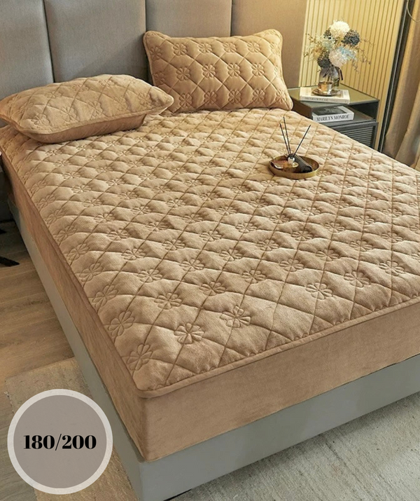 Topper 180/200 pentru saltea cu elastic, + 2 fete de perna, COD: TOS906