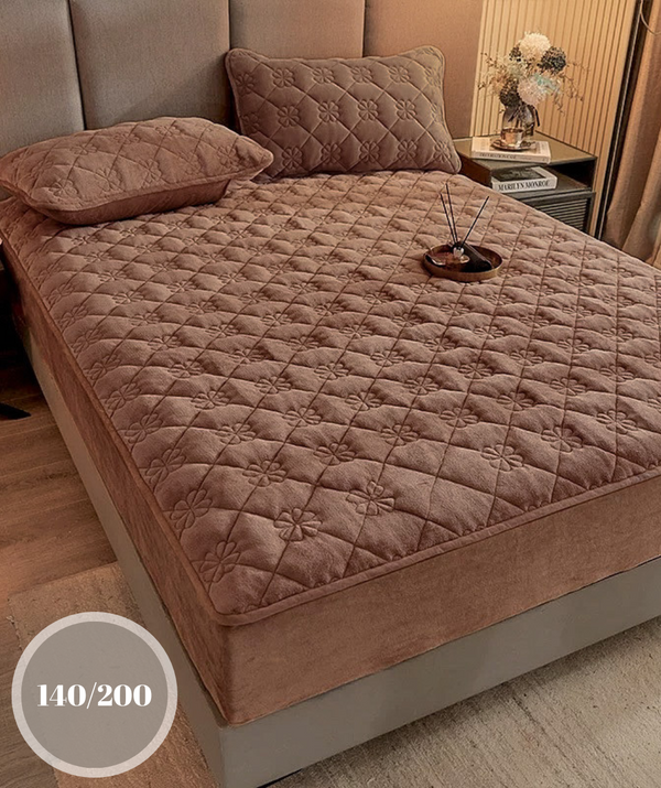 Topper 140/200 pentru saltea cu elastic, + 2  fata de perna, COD: TOPE815