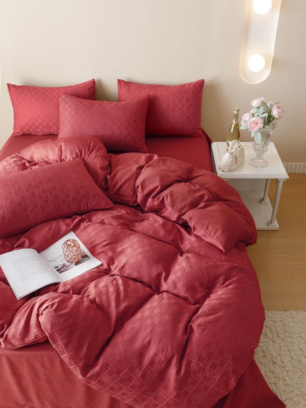 Lenjerie pat dublu, JACQUARD PREMIUM, 6 piese, COD: JPF18