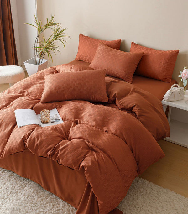 Lenjerie pat dublu,JACQUARD PREMIUM, 6 piese, COD: JPF21