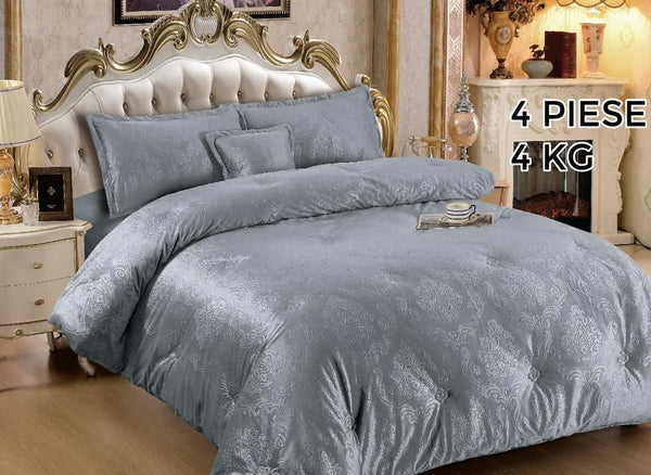 Pilotă Groasă tip Catifea+3 fețe de pernă, cod:PG12